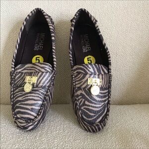 Michael Kors Zebra Pattern Loafers
